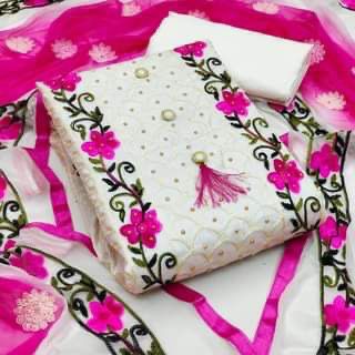 কাশ্মীরী আড়ি এম্ব্রডারী থ্রি-পিচ 12387